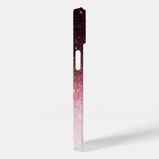 Roos gouden Glitter Gradient Case-Mate iPhone Case (Achterkant / Rechts)