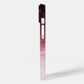 Roos gouden Glitter Gradient Case-Mate iPhone Case (Achterkant / Links)