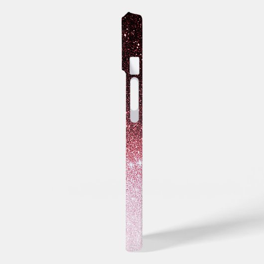 Roos gouden Glitter Gradient Case-Mate iPhone Case (Achterkant / Links)