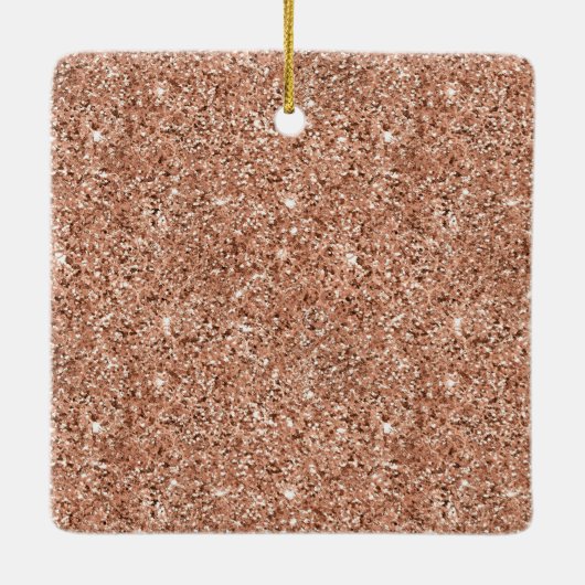 Roos Gouden Glitter Hart Vrede Liefde Joy Quote Keramisch Ornament (Achterkant)