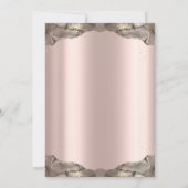 Roos Gouden Glitter Jurk Zwart Afstudeerder Pet Af Kaart (Achterkant)