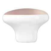 Roos Gouden Glitter Keramische Knop met Custom Tex (Zijkant)