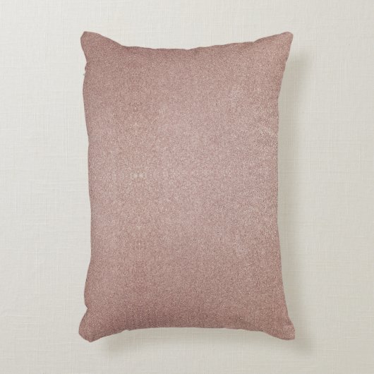 Roos Gouden Glitter Metallic Girly Sparkly Accent Kussen (Voorkant(Verticaal))