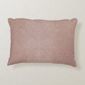 Roos Gouden Glitter Metallic Girly Sparkly Accent Kussen (Achterkant)