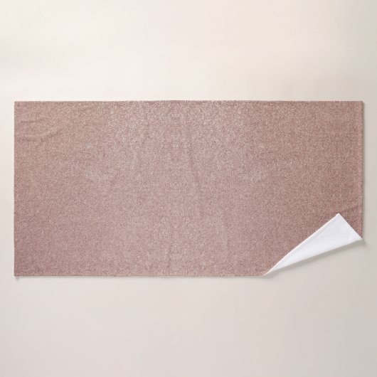 Roos Gouden Glitter Metallic Girly Sparkly Badhanddoek (Badhanddoek)