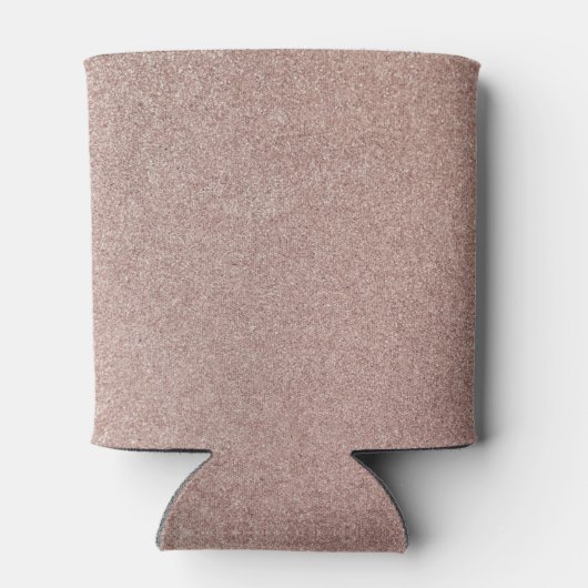 Roos Gouden Glitter Metallic  Girly Sparkly Blikjeskoeler (Achterkant)