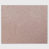 Roos Gouden Glitter Metallic  Girly Sparkly Cadeaupapier (Vlak)