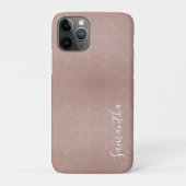 Roos Gouden Glitter Metallic Girly Sparkly Case-Mate iPhone Case (Achterkant)