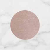 Roos Gouden Glitter Metallic  Girly Sparkly Confetti (Kleine voorkant)