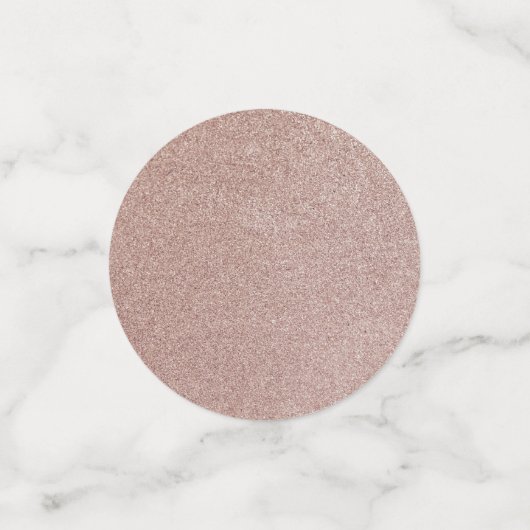 Roos Gouden Glitter Metallic  Girly Sparkly Confetti (Kleine voorkant)