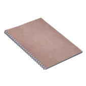 Roos Gouden Glitter Metallic Girly Sparkly Notitieboek (Rechterzijde)