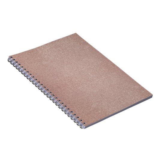 Roos Gouden Glitter Metallic Girly Sparkly Notitieboek (Rechterzijde)