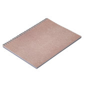Roos Gouden Glitter Metallic Girly Sparkly Notitieboek (Linkerzijde)