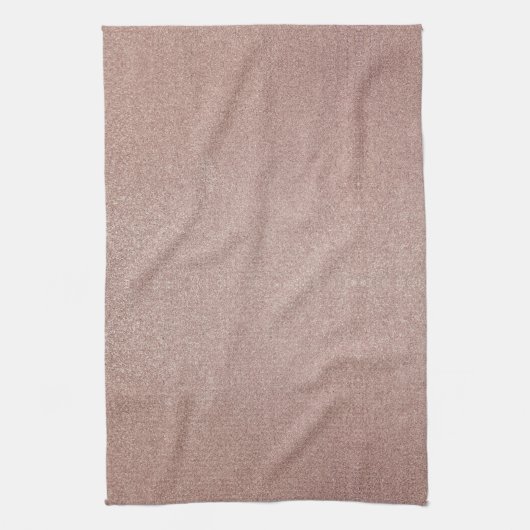 Roos Gouden Glitter Metallic  Girly Sparkly Theedoek (Verticaal)