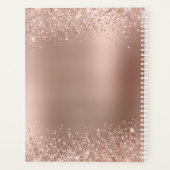 Roos Gouden Glitter Monogram Naam 2026 Planner (Achterkant)