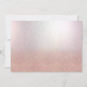 Roos gouden glitter ombre kalligrafie grappige kat kaart (Achterkant)