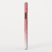 Roos gouden glitter ombre zwart script naam Case-Mate iPhone case (Achterkant/rechts)