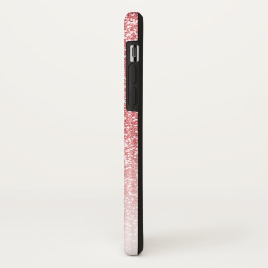 Roos gouden glitter ombre zwart script naam Case-Mate iPhone case (Achterkant/links)