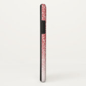 Roos gouden glitter ombre zwart script naam Case-Mate iPhone case (Achterkant / rechts)