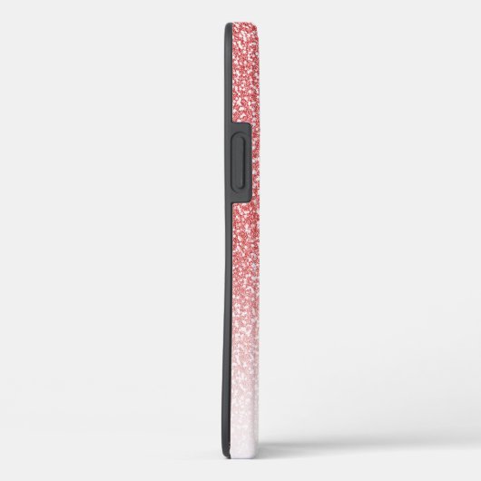 Roos gouden glitter ombre zwart script naam Case-Mate iPhone case (Achterkant / Rechts)