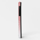 Roos gouden glitter ombre zwart script naam Case-Mate iPhone case (Achterkant/links)