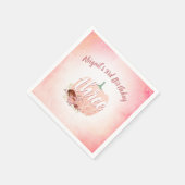 Roos Gouden Glitter Pompoen Herfst Meisjes 3e Verj Servet (Hoek)