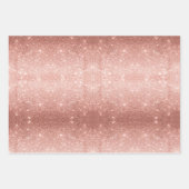 Roos Gouden Glitter, Roze Marmer + Glamouflage Cam Inpakpapier Vel (Voorkant 2)