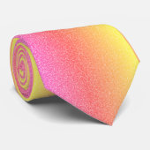 Roos Gouden Glitter Roze Paarse Gele Ombre Gift Stropdas (Opgerold)