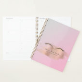 Roos gouden glitter roze trendy moderne make-up ar planner (Display)