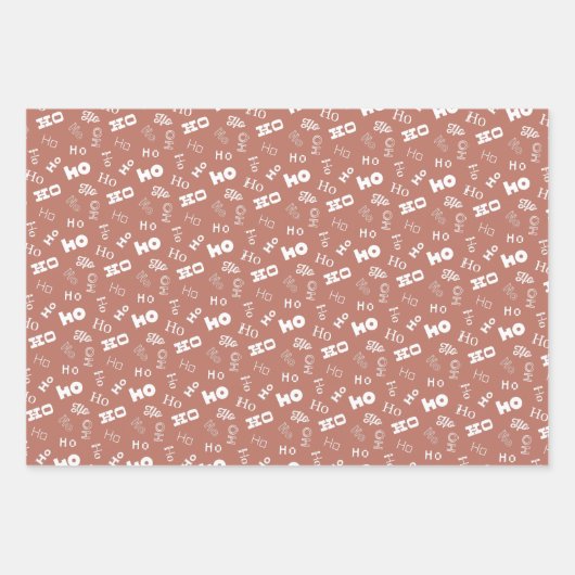 Roos Gouden Glitter Roze Wit +Mauve Kerstcadeau Inpakpapier Vel (Voorkant 3)