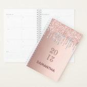 Roos gouden glitter roze zilver 2026 planner (Display)