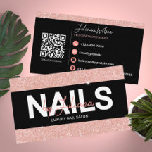Roos Gouden Glitter Schoonheidssalon QR Code