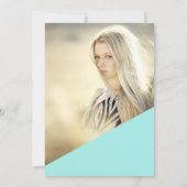 Roos gouden glitter script blauwgroen licht Sweet  Kaart (Achterkant)