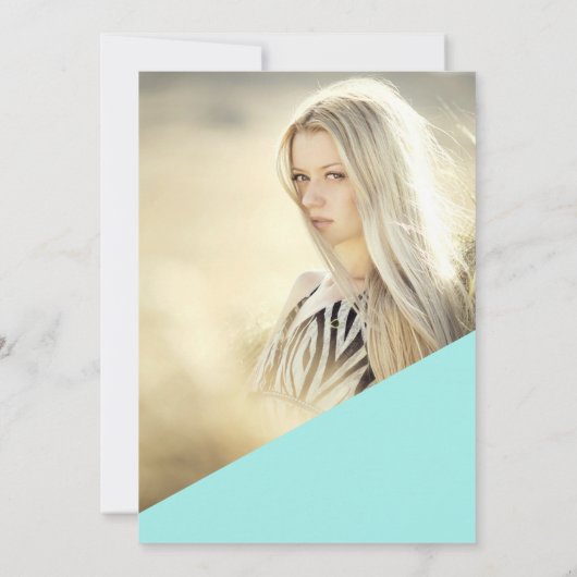 Roos gouden glitter script blauwgroen licht Sweet  Kaart (Achterkant)