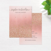 Roos gouden glitter sieraden oorbel display kaart (Bureau)