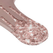 Roos Gouden Glitter Snijplank met Aangepaste Tekst (Hoek)