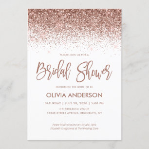 Roos Gouden Glitter Sparkle Confetti Vrijgezellenf Kaart