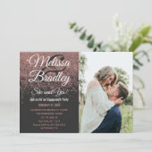 Roos Gouden Glitter Sparkles Zwart Verloving Kaart (Staand voorkant)