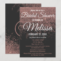 Roos Gouden Glitter Sparkles Zwart Vrijgezellenfee