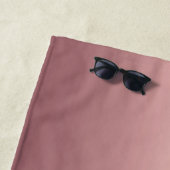 Roos gouden glitter strandlaken met aangepaste tek (In situ)