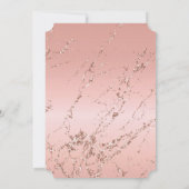  Roos Gouden Glitter Streaks Kaart (Achterkant)