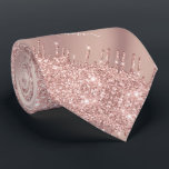Roos gouden glitter Stropdas uw aangepaste tekstna<br><div class="desc">Gepersonaliseerd Stropdas met Roos Gouden Stropdassen Blush Dusty Pink Glitter Sparkly Drips Custom Text Name Modern Design Stropdas - Voeg Uw Unieke Tekst / Naam of Verwijder Tekst - Maak Uw Speciale Stropdassen / Gift - Vergroot en verplaats of verwijder en voeg tekst / elementen toe met het gereedschap Aanpassen....</div>