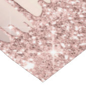 Roos Gouden Glitter Tafelkleed met aangepaste teks (Gekanteld)