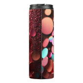 Roos Gouden Glitter Thermische Tumbler 12oz Thermosbeker (Achterkant)