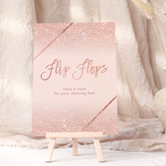 Roos gouden glitter typografie blush roze teken kaart