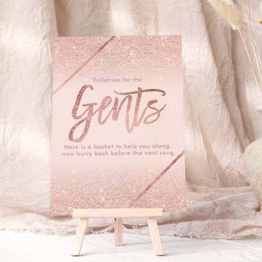 Roos gouden glitter typografie blush roze teken kaart