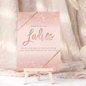 Roos gouden glitter typografie blush roze teken kaart