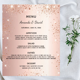 Roos gouden glitter voor weddenschappen flyer