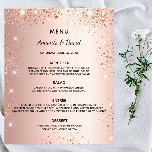 Roos gouden glitter voor weddenschappen flyer