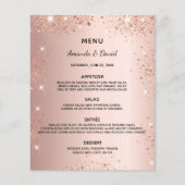 Roos gouden glitter voor weddenschappen flyer (Voorkant)